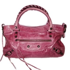 Pink Balenciaga handbag